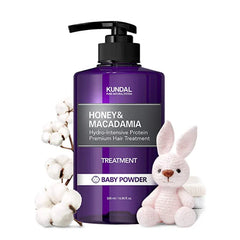 Honey & Macadamia Hydro-Intensive Protein Premium Hair Treatment 500ml - Baby Powder product image