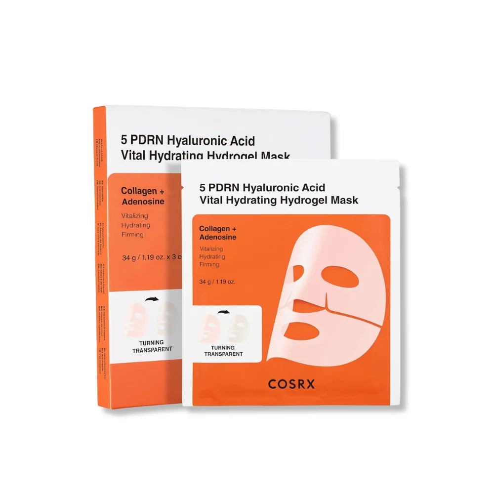 5 PDRN Hyaluronic Acid Vital Hydrating Hydrogel Mask 3 pcs