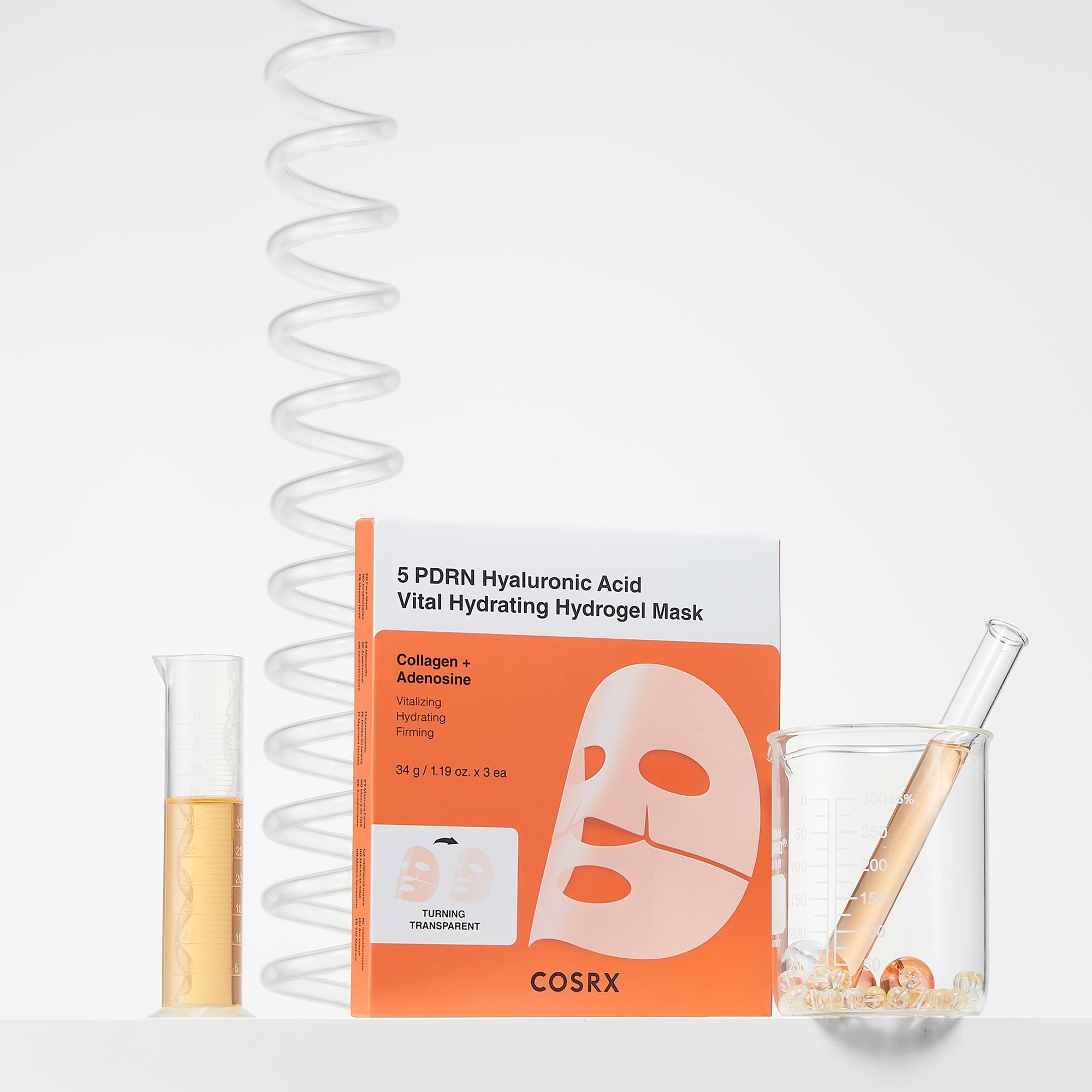 5 PDRN Hyaluronic Acid Vital Hydrating Hydrogel Mask 3 pcs