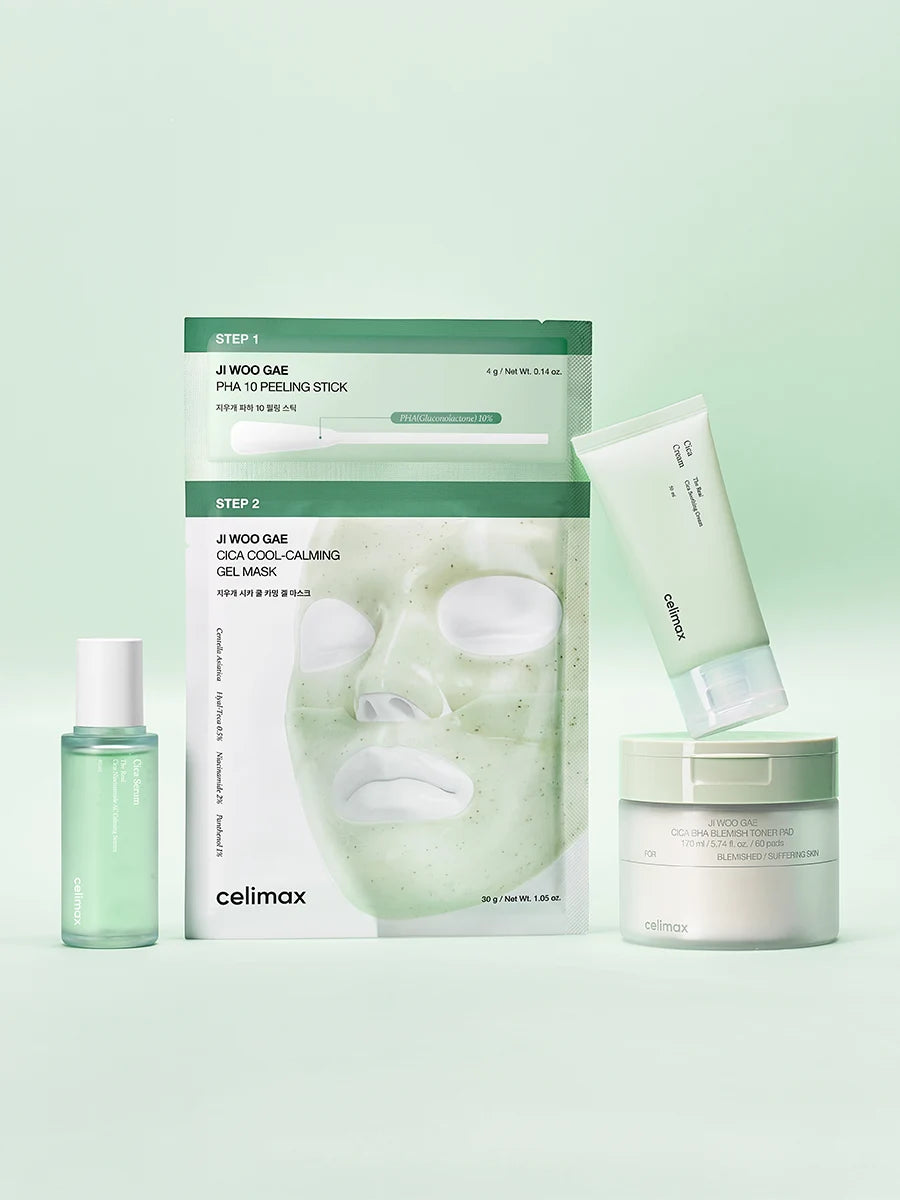 Ji Woo Gae Cica Pore 2-Step Gel Mask