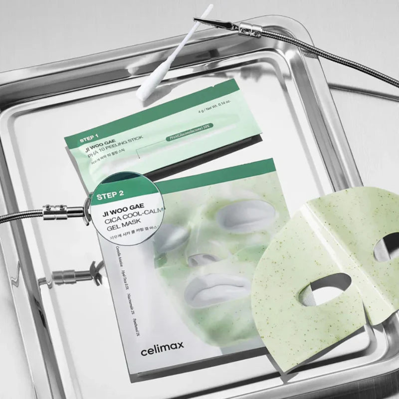 Ji Woo Gae Cica Pore 2-Step Gel Mask
