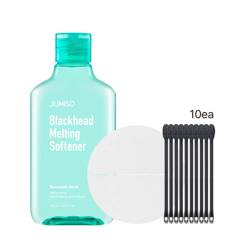 Blackhead Melting Softener 150ml Set Cotton Pad (40 pads) + Cotton Swab