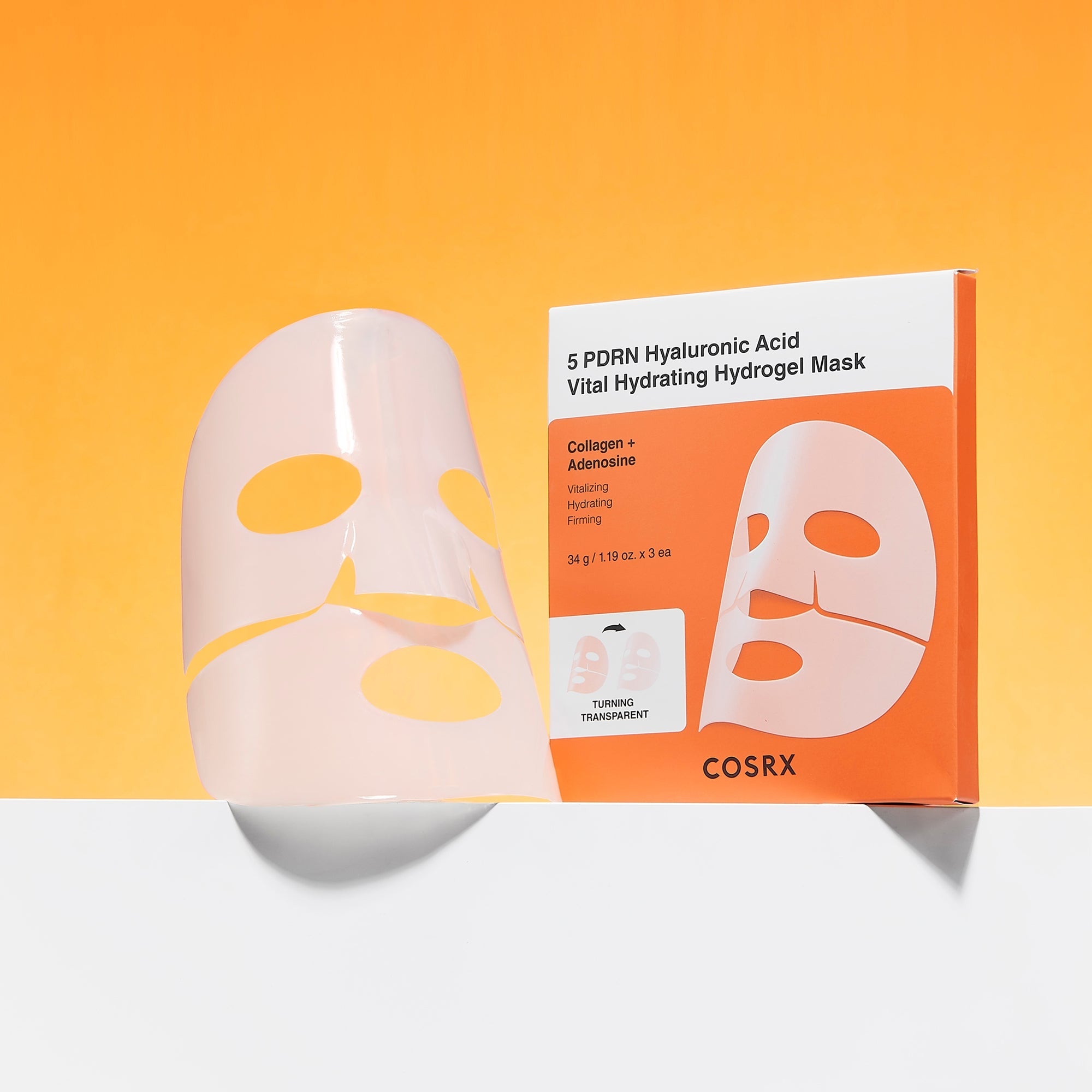 5 PDRN Hyaluronic Acid Vital Hydrating Hydrogel Mask 3 pcs
