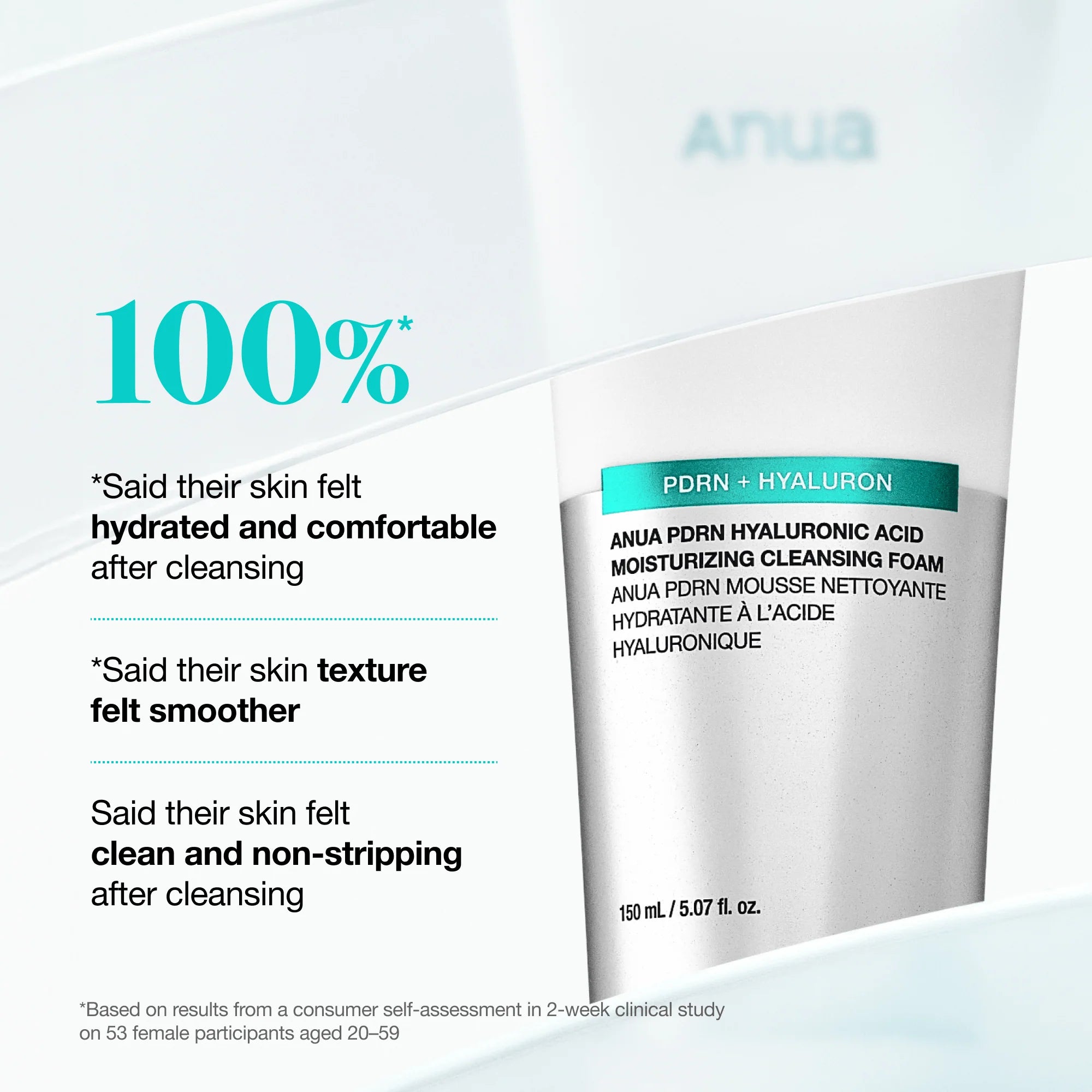 PDRN Hyaluronic Acid Moisturizing Cleansing Foam