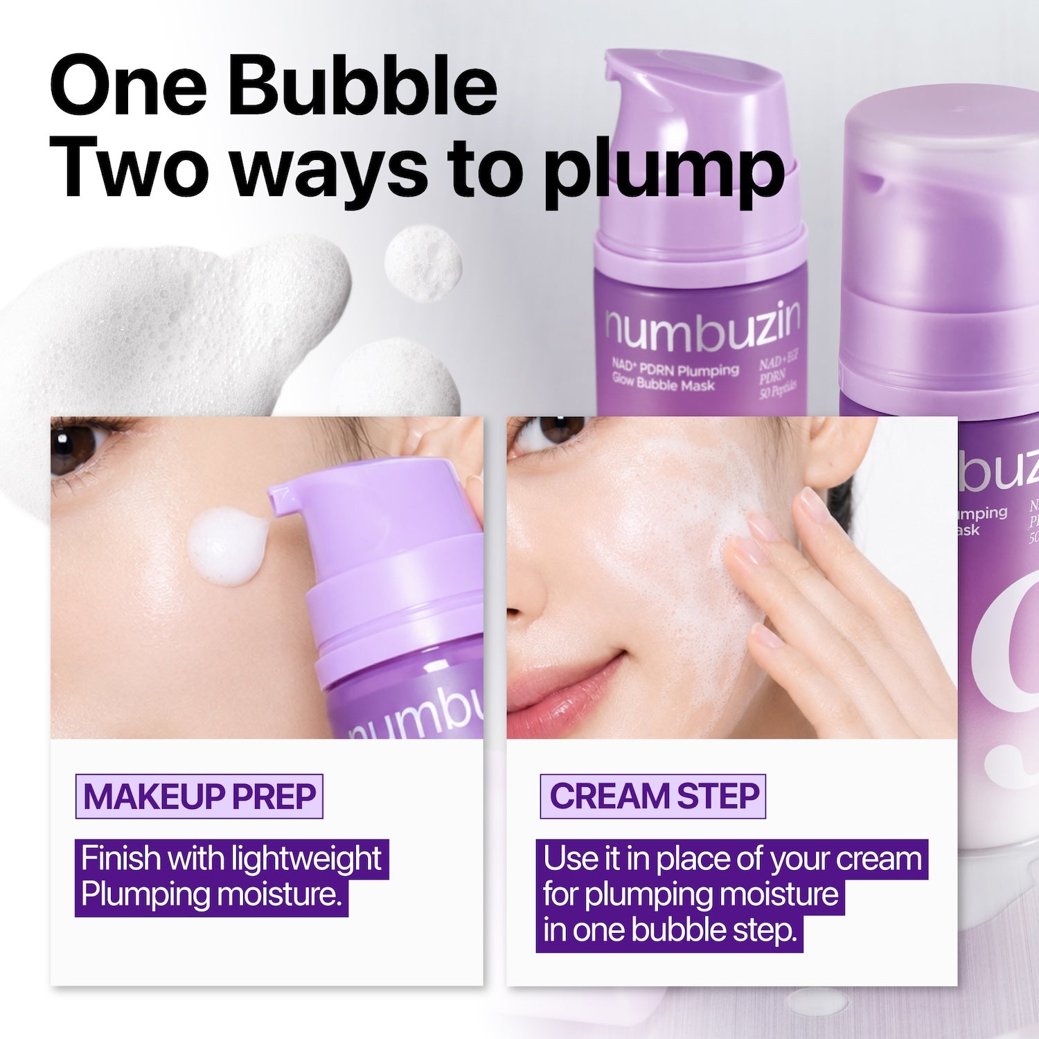 No.9 NAD+ PDRN Plumping Skin Prep Bubble Mask