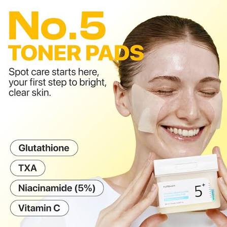 No.5 Glutathione Vitamin-Niacinamide Concentrated Toner Pads