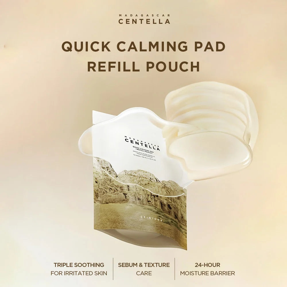 Quick Calming Pad Set  ( 1 jar + 70 pads sealed refill)